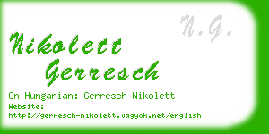 nikolett gerresch business card